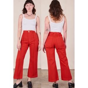 Big Bud Press High Waisted Western Flare Pants Mustang Red Women's Size XS